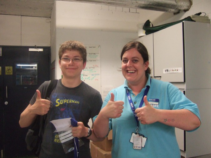 Monica and I pose for a picture at the end of the day.